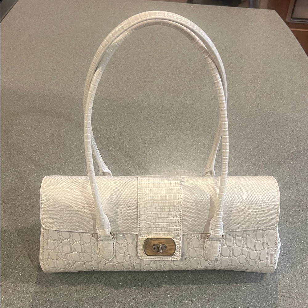 Brahmin Dayan satchel in seasalt carmen leather